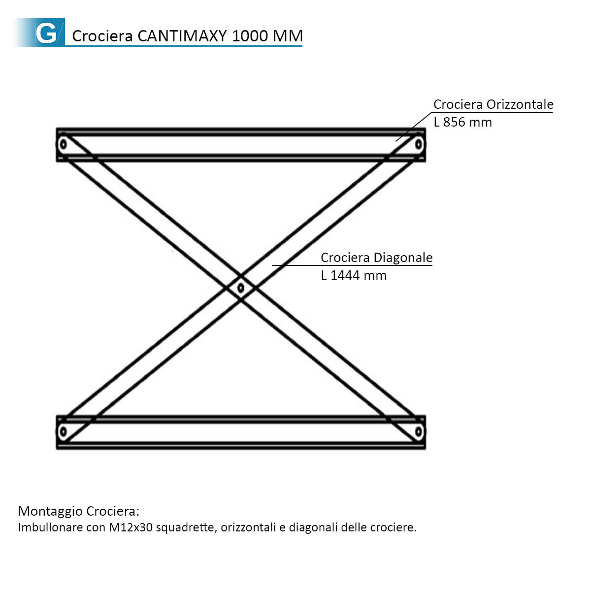 Crociera Cantilever MAXI  / cm. L.100
