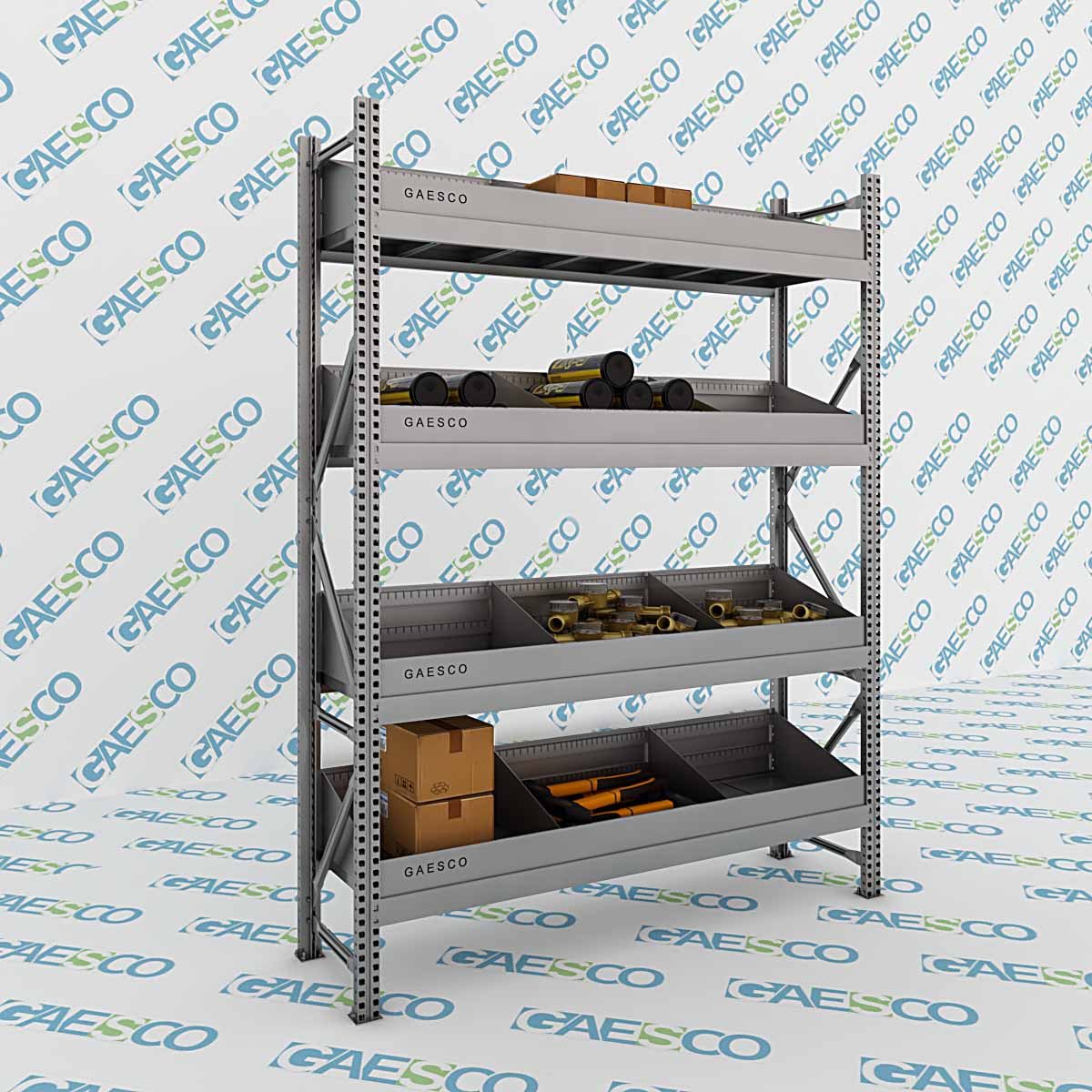 Scaffale portaminuterie –  Pick50 - cm. L.140XP.40xH.195