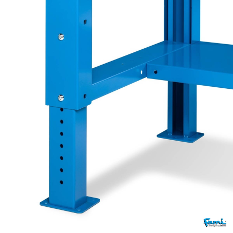 Banco da lavoro piano in legno H regolabile (BLU) / cm. L.150xP.75xH.73/110,7 – FAMI WORK1502