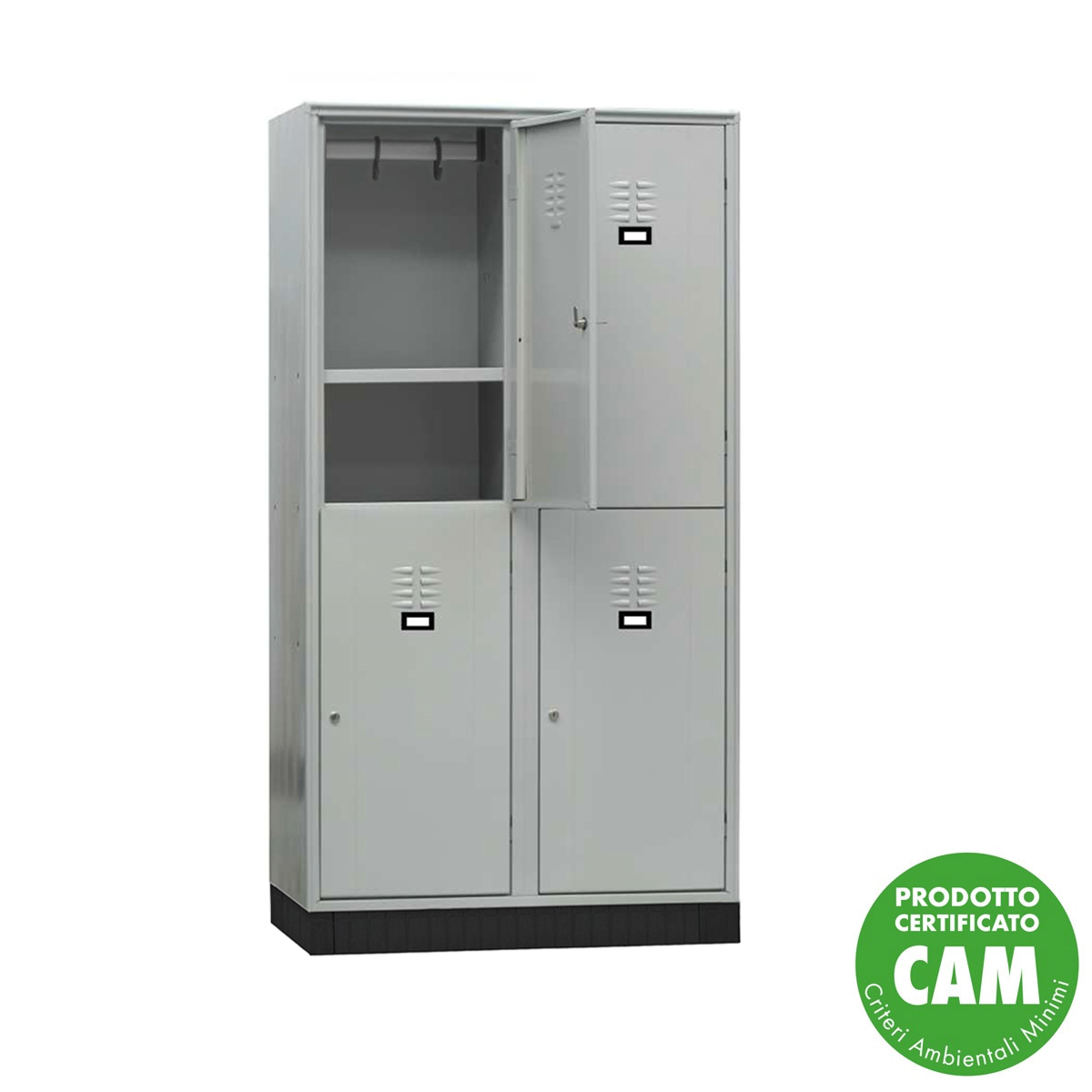 Armadietto scuola 4 Posti su zoccolo OFFERTA / cm. L.100xP.50xH.190