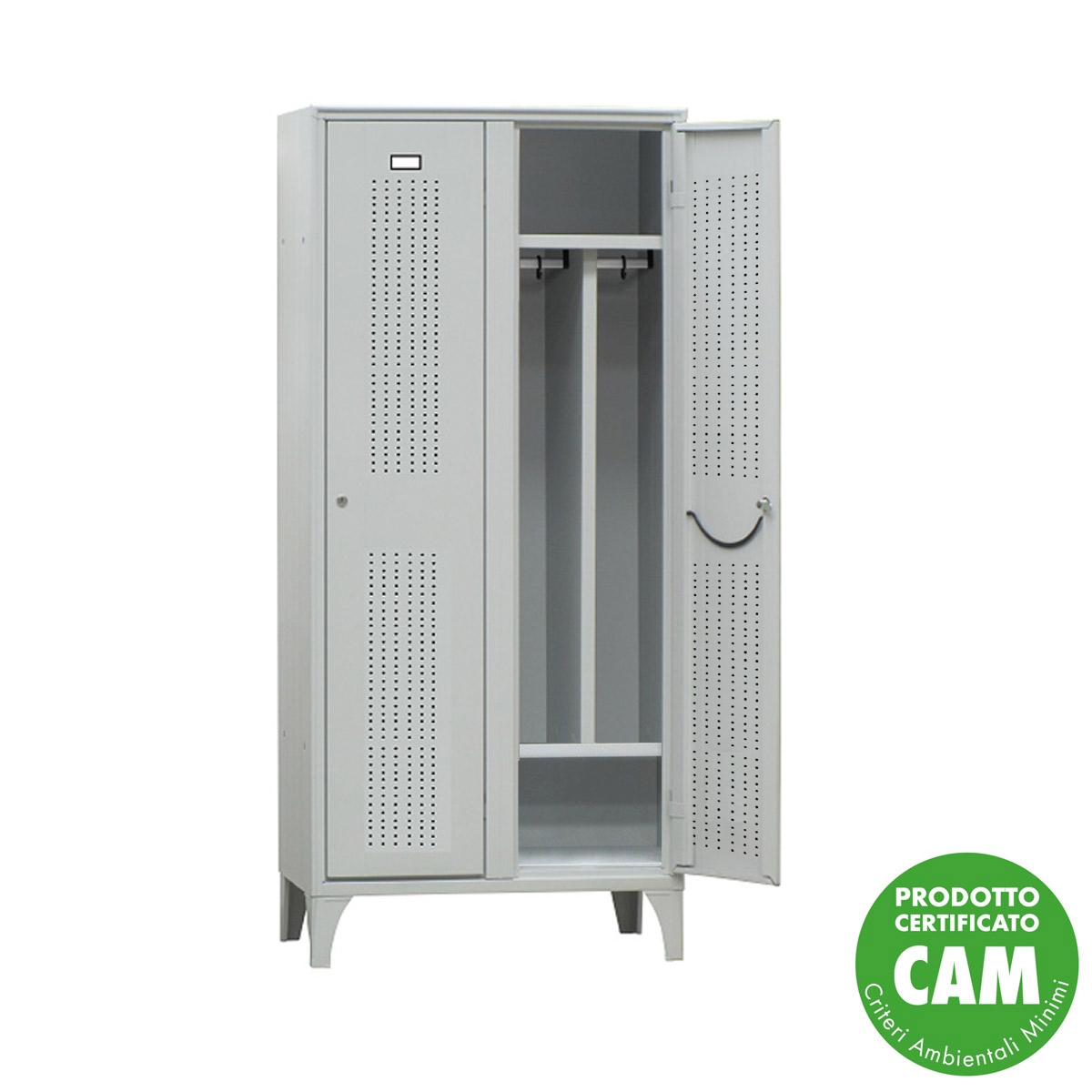 Armadio spogliatoio anta Forata vano portascarpe / cm.L.100xP.50xH.180