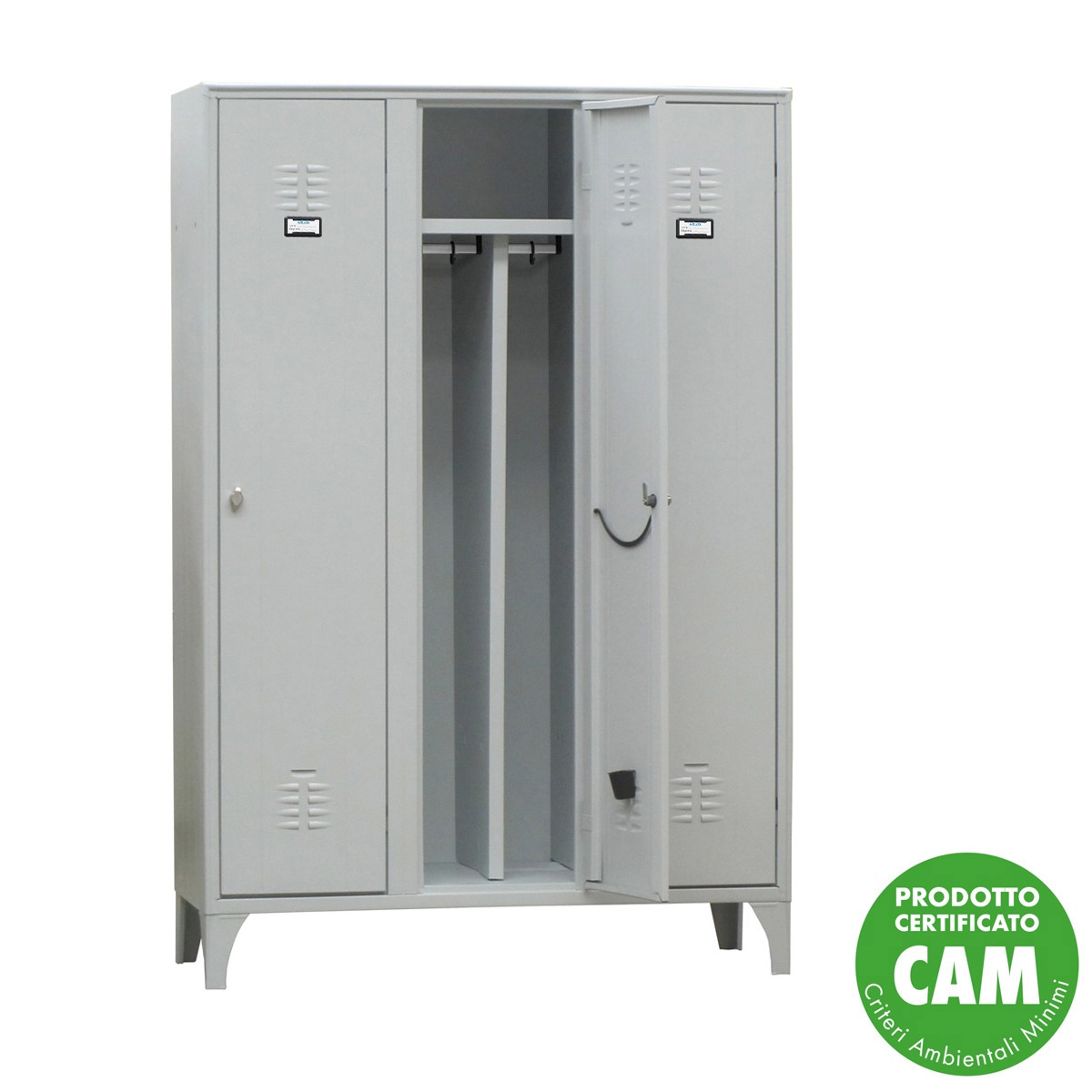 Armadietti spogliatoio Sporco Pulito 3 Posti a norma ASL | cm. L.105xP.35xH.180