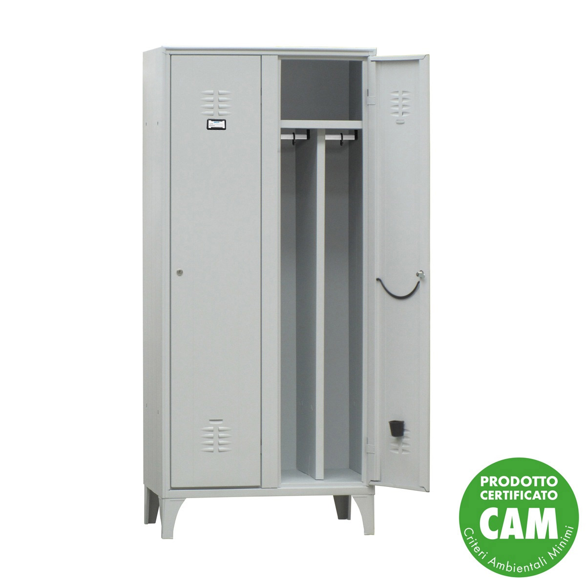 Armadietto spogliatoio sporco pulito 2 posti  cm. 70x50x180H 