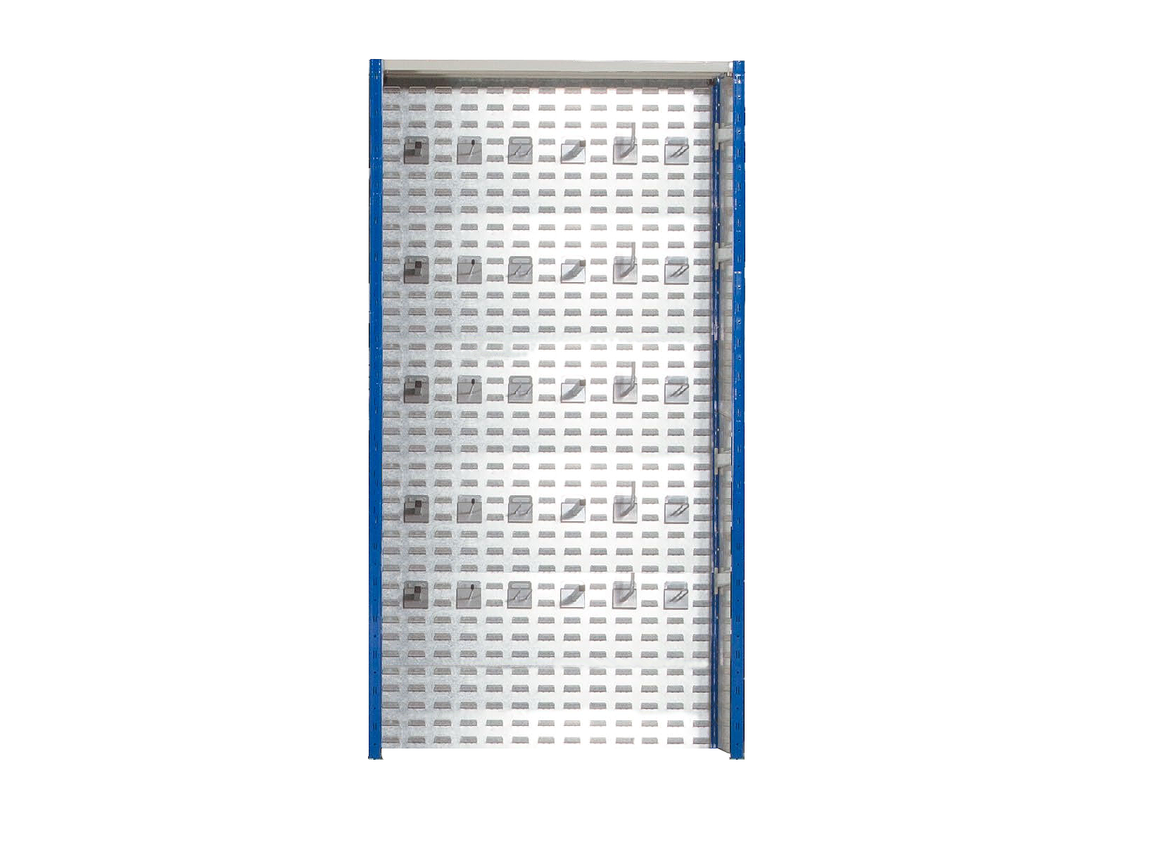 Pannello posteriore con fori quadri per scaffali Simplyrex / cm. L.100xH.200