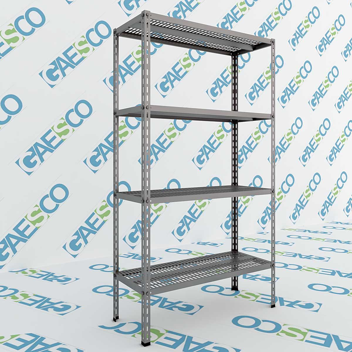 Scaffale Acciaio inox Bullone - Rip. forato -  cm. L.140xP.50xH.200