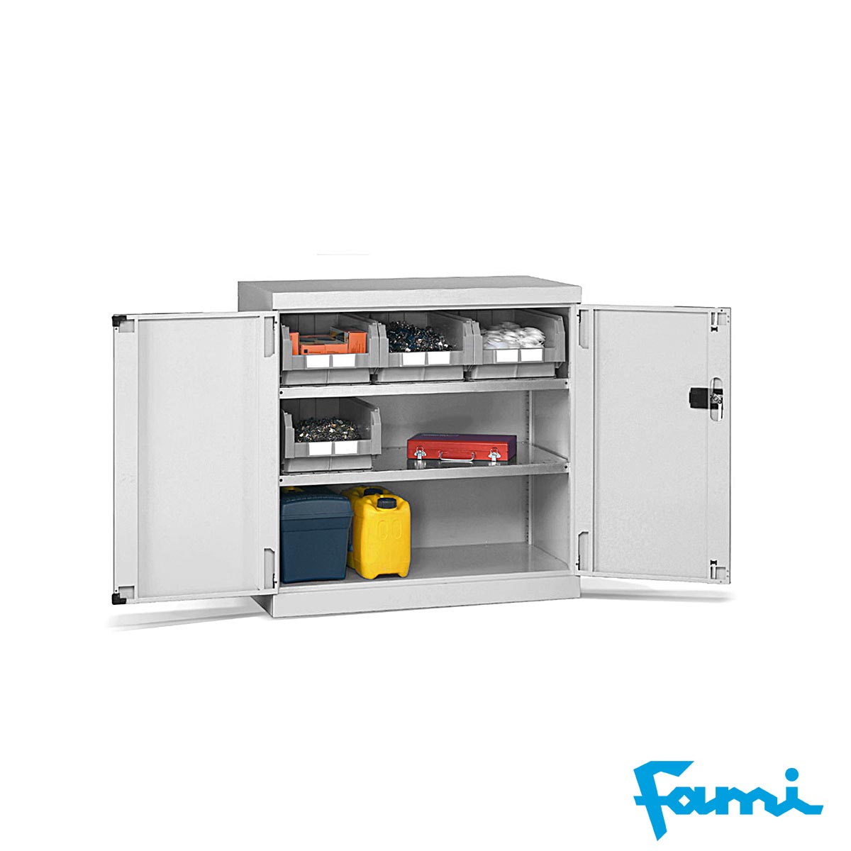 Armadietto basso a 2 Ripiani / cm.100x55x100h FAMI