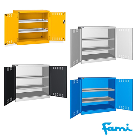Armadio infiammabili 2 Ripiani a vasca / cm.100x55x100h FAMI
