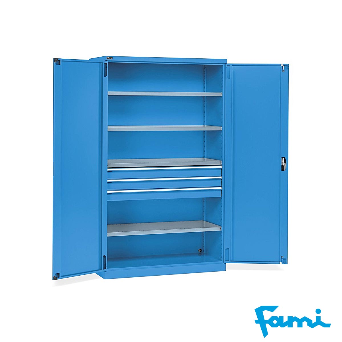Armadio a 4 Ripiani + 3 cassetti / cm.120x55x200h FAMI