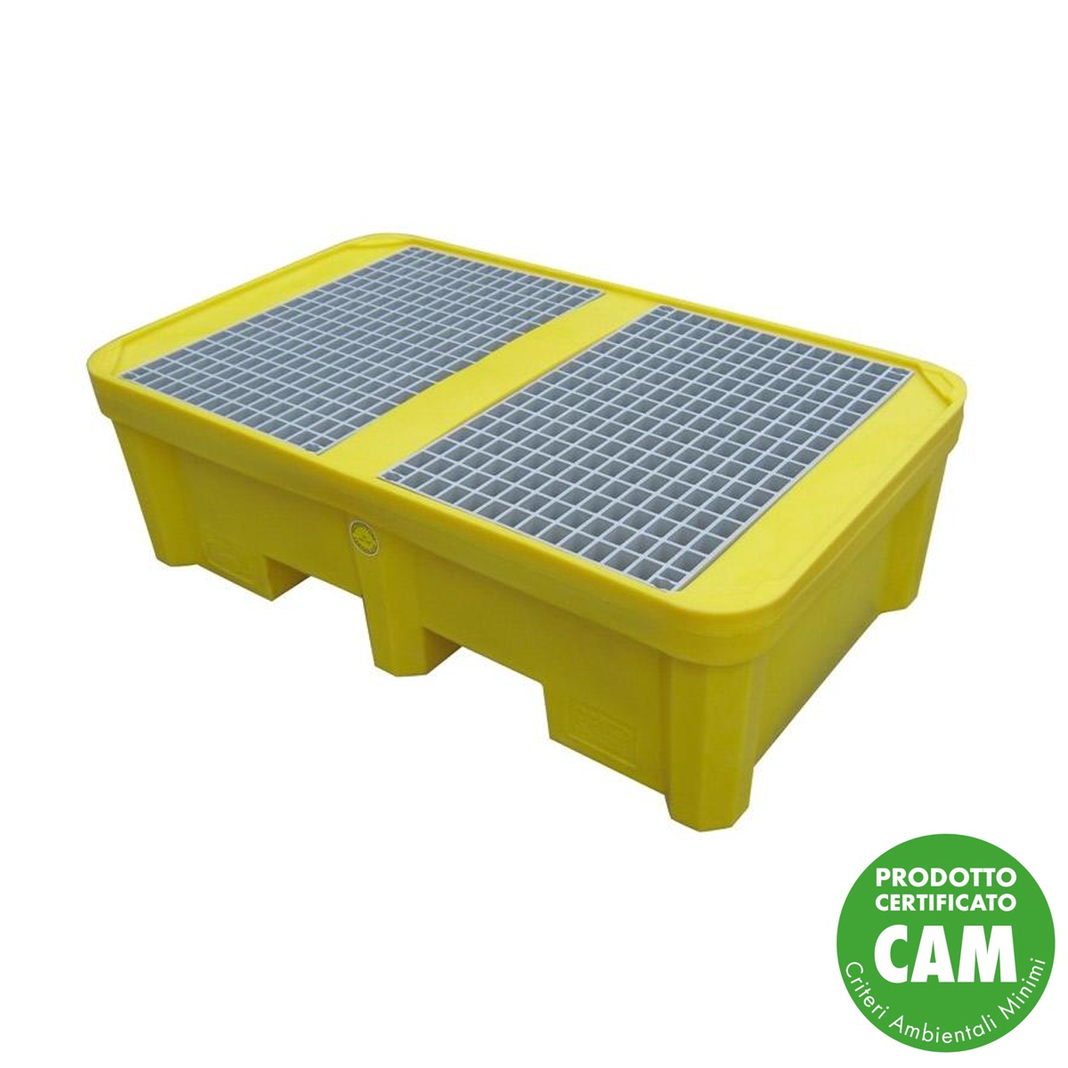 Vasche di raccolta in plastica per 2 fusti / cm. L.135xP.80xH.42