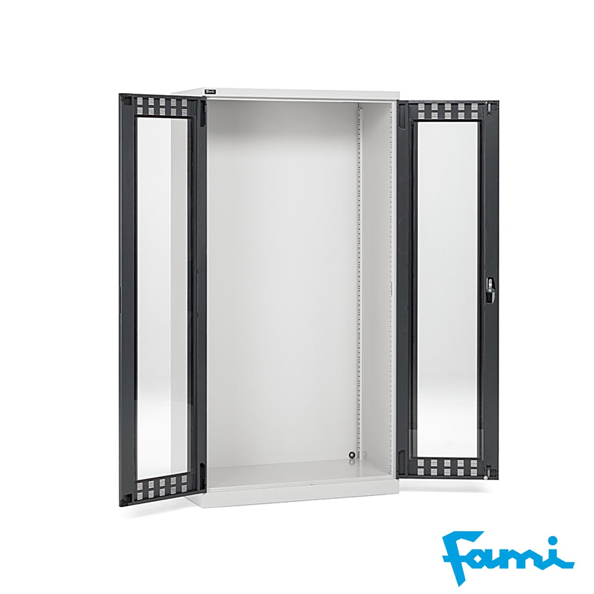 Armadio Officina Componibile (Vuoto) Grigio+Antracite / cm.100x55x200h FAMI 