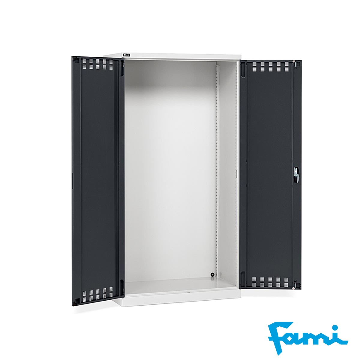Armadio Officina Componibile (Vuoto) Grigio+Antracite / cm.100x55x200h FAMI 