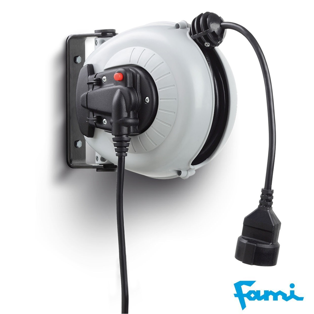 Arrotolatore Elettrico con Presa Schuko - Cavo 5m, 230V/800W
