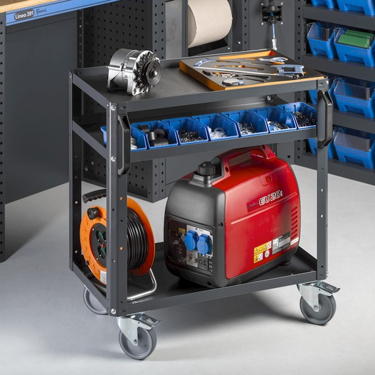 Arredo Per Officina e Garage FAMI 391G07 - Lungh. 156+125,6 cm
