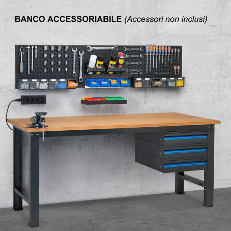 Banco da Lavoro Garage FAMI 391B03 - Lungh. 200 cm 