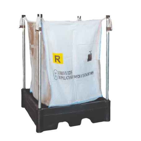 Porta Big Bag con Vasca di Raccolta 140lt / L.118xP.118xH.150cm