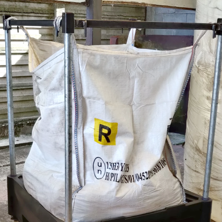 Porta Big Bag con vasca di Raccolta e Anello Superiore 140L / 1000kg