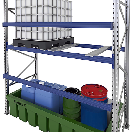 Scaffalatura per 2 Cisternette con vasca – GAESCO – cm. L.270×P.100×H.300