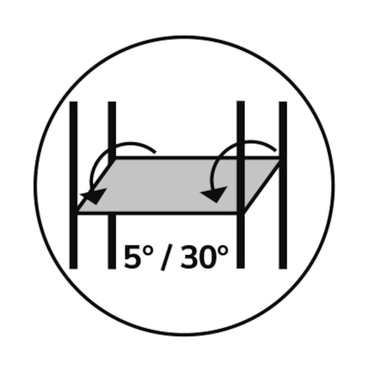 Scaffale FIFO Kanban 7 piani inclinati e separatori FAMI  - cm. L.103xP.52xH.202 Agg.