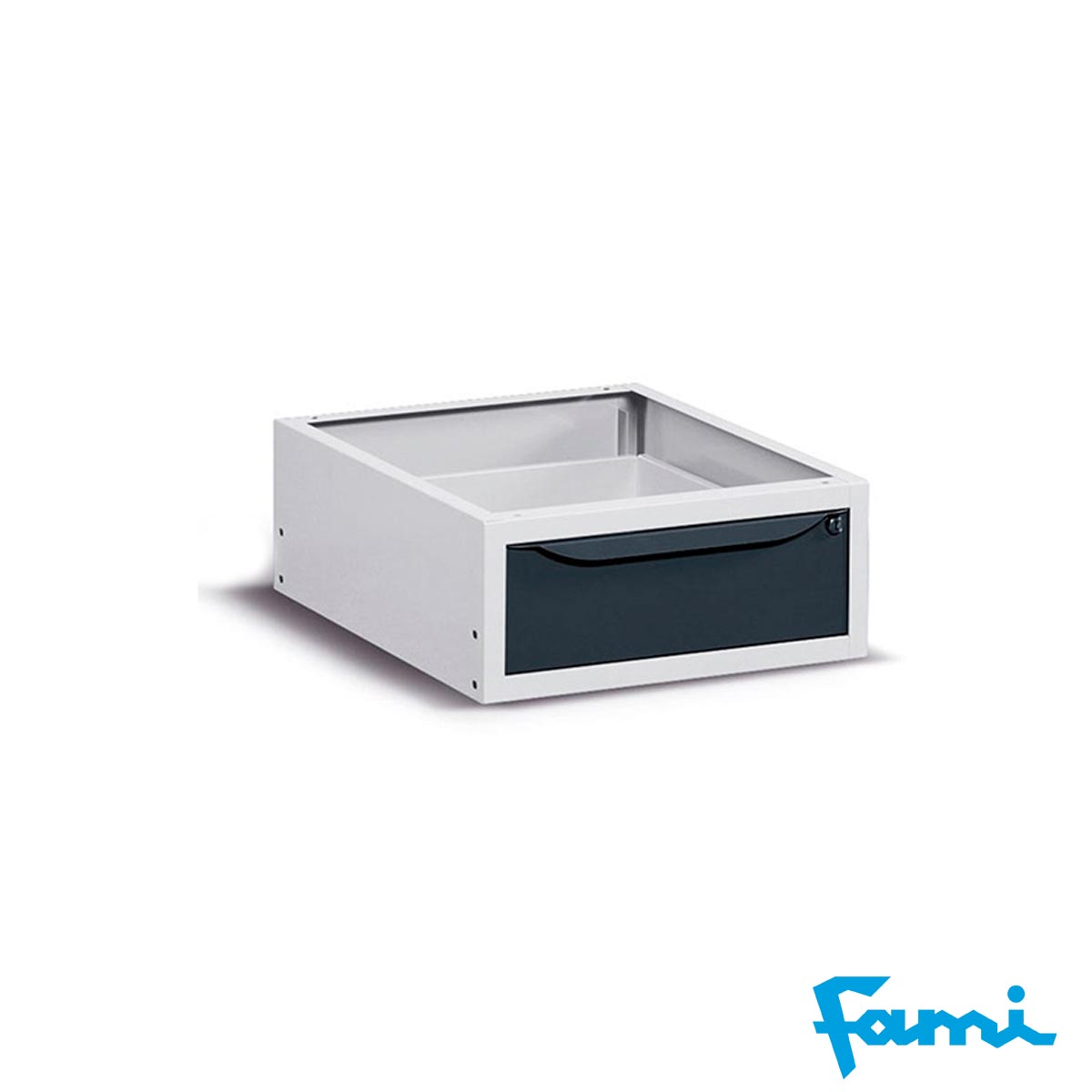 Cassettiera per banco da lavoro con 1 cassetto / cm. L.50xP.60,7xH.21 – FAMI