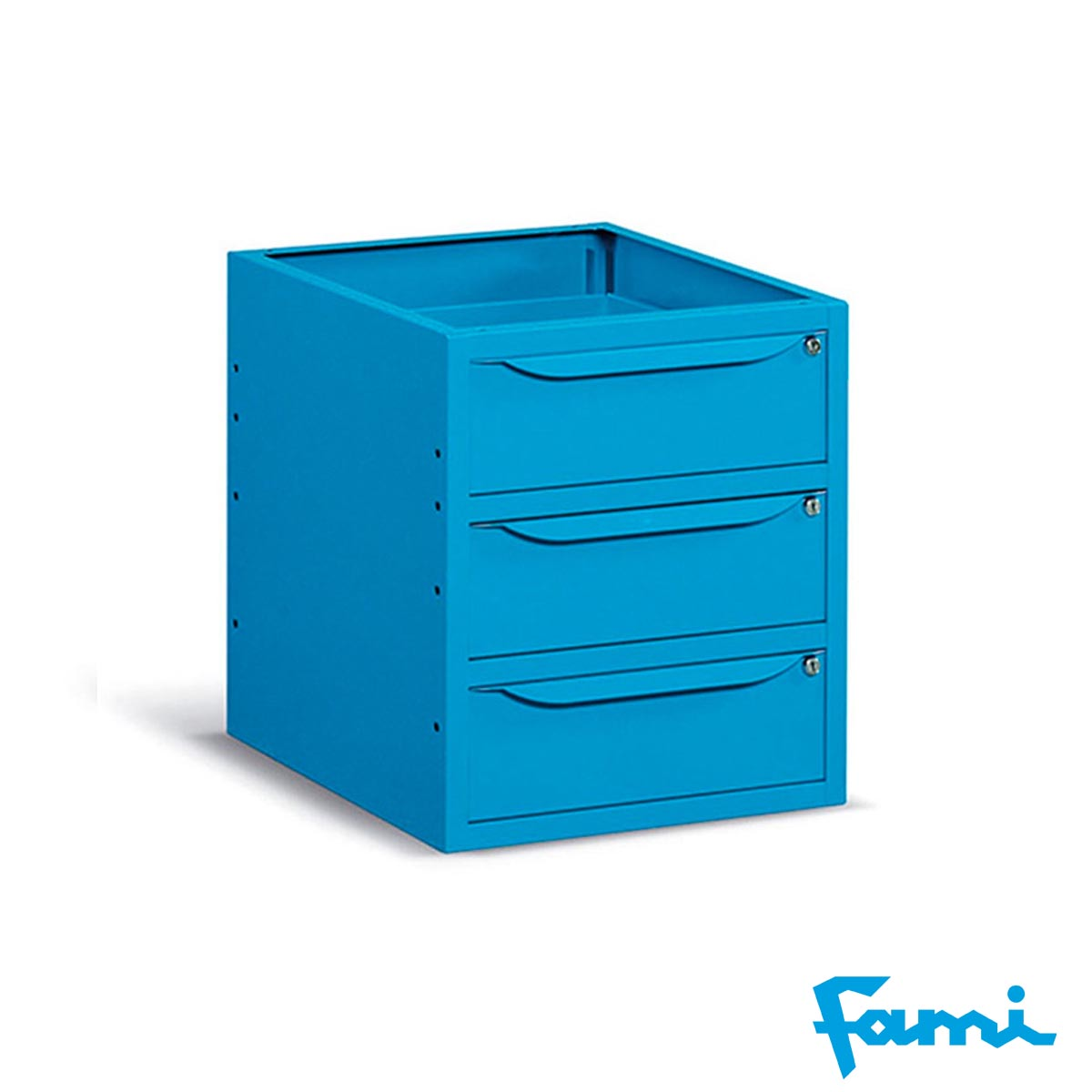 Cassettiera per banco da lavoro con 3 cassetti / cm. L.50xP.60,7xH.57 – FAMI
