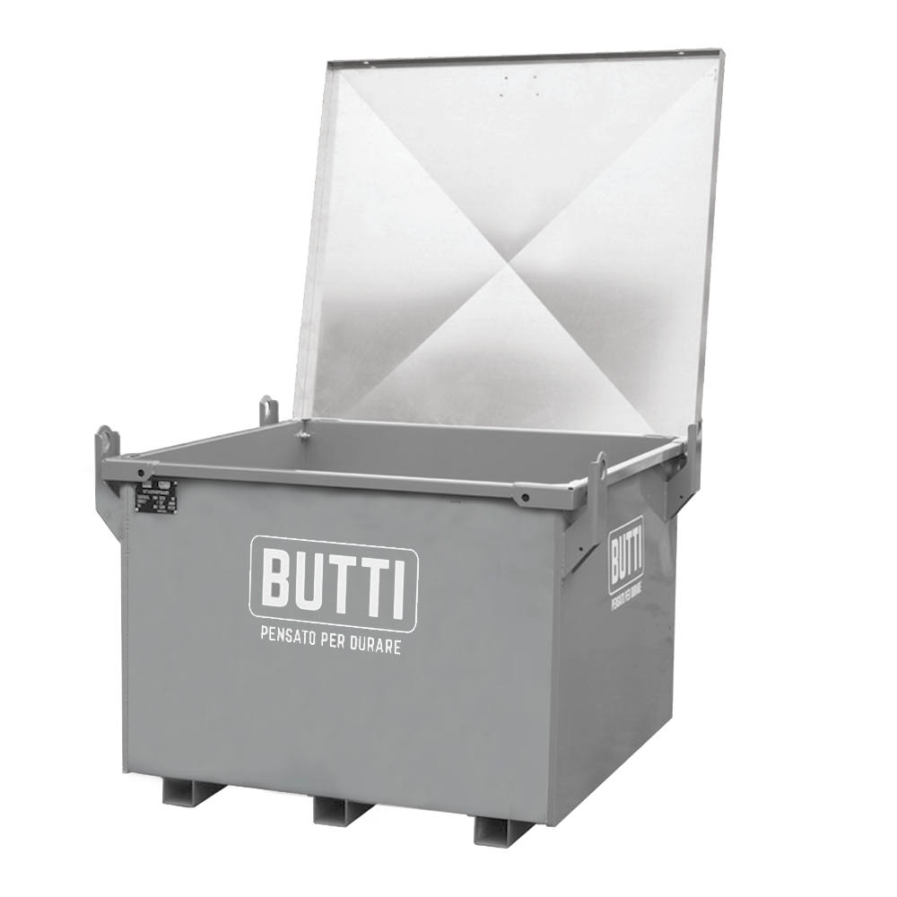 Cassone porta attrezzi ZINCATO - cm. 100X100x79 | BUTTI 