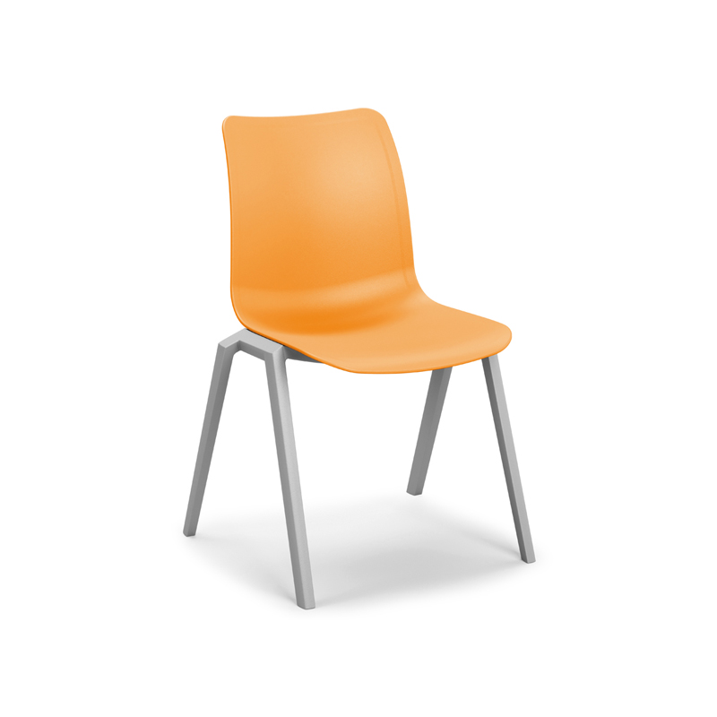 Sedia Mensa in Plastica VECTOR - H. Seduta 45 cm / ARANCIO