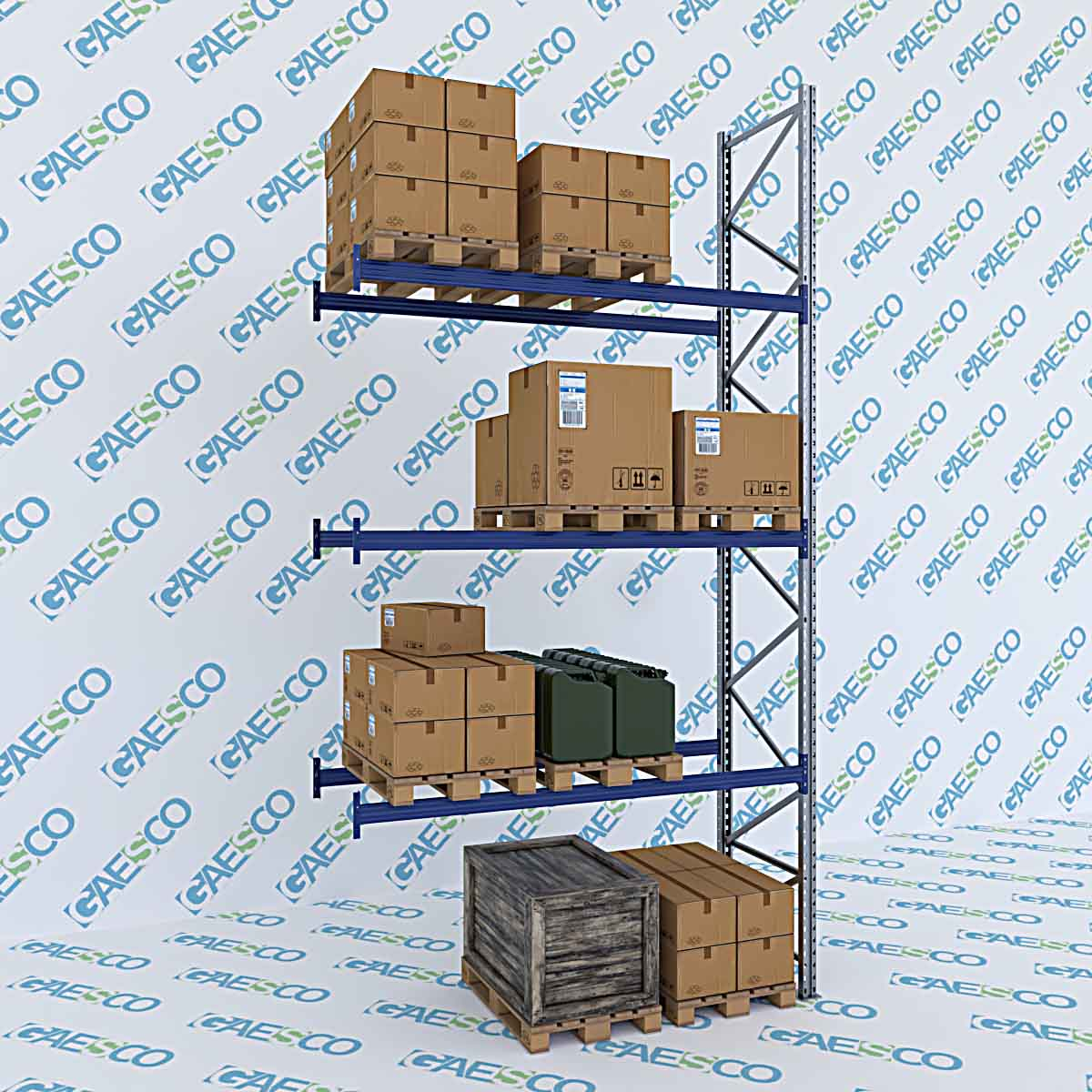 Scaffale portapallet MT10 / cm. L.270xP.100xH.555 / 3 Liv. (AGG)