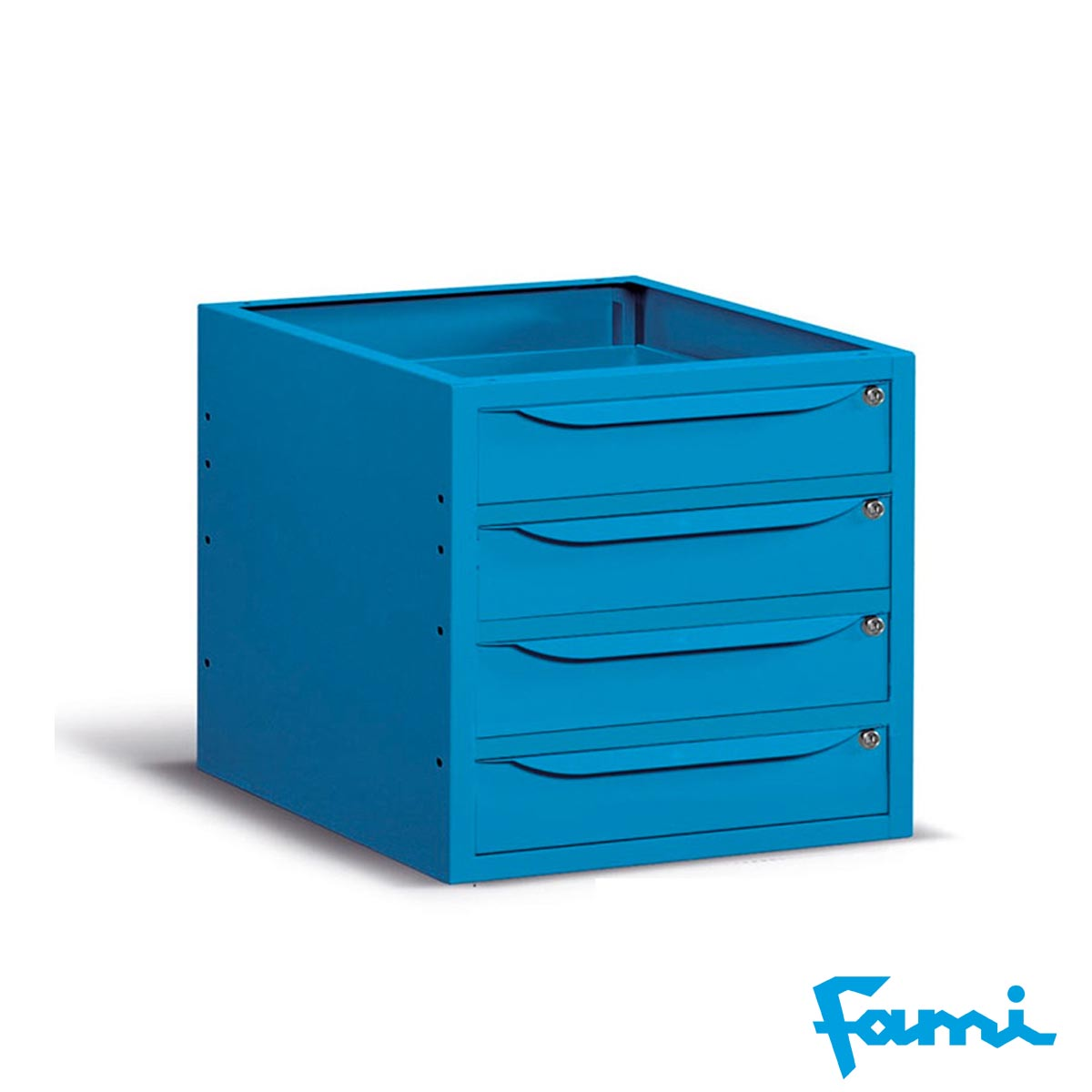 Cassettiera per banco da lavoro con 4 cassetti / cm. L.62,9xP.60,7xH.57 – FAMI