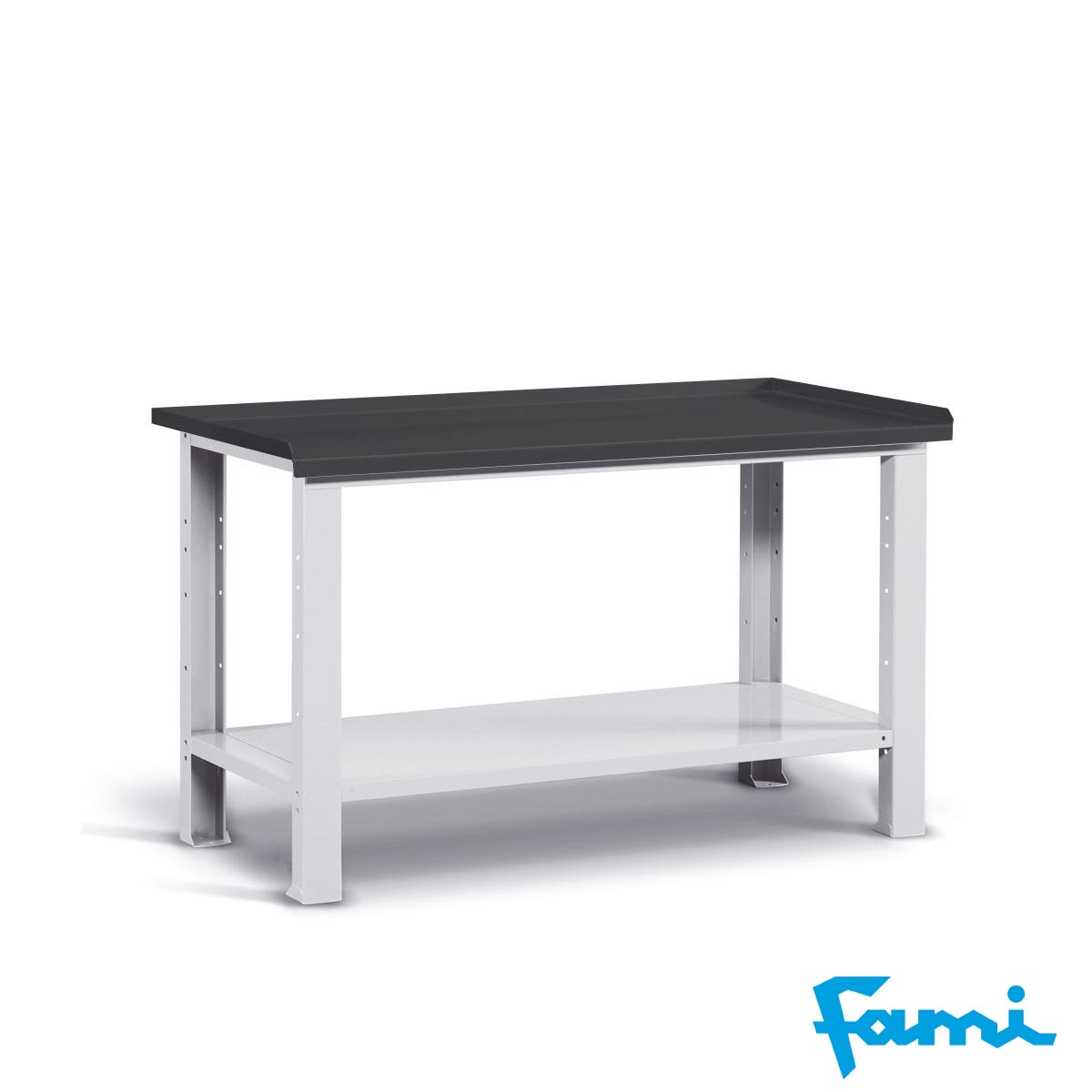 Banco da lavoro piano in acciaio (GRIGIO) / cm. L.150xP.70xH.85 – FAMI IDEAONE06126