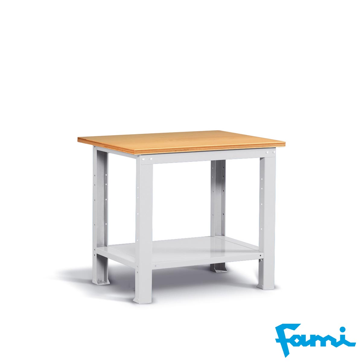 Banco da lavoro piano in legno (GRIGIO) / cm. L.100xP.75xH.90 – FAMI IDEAONE05124