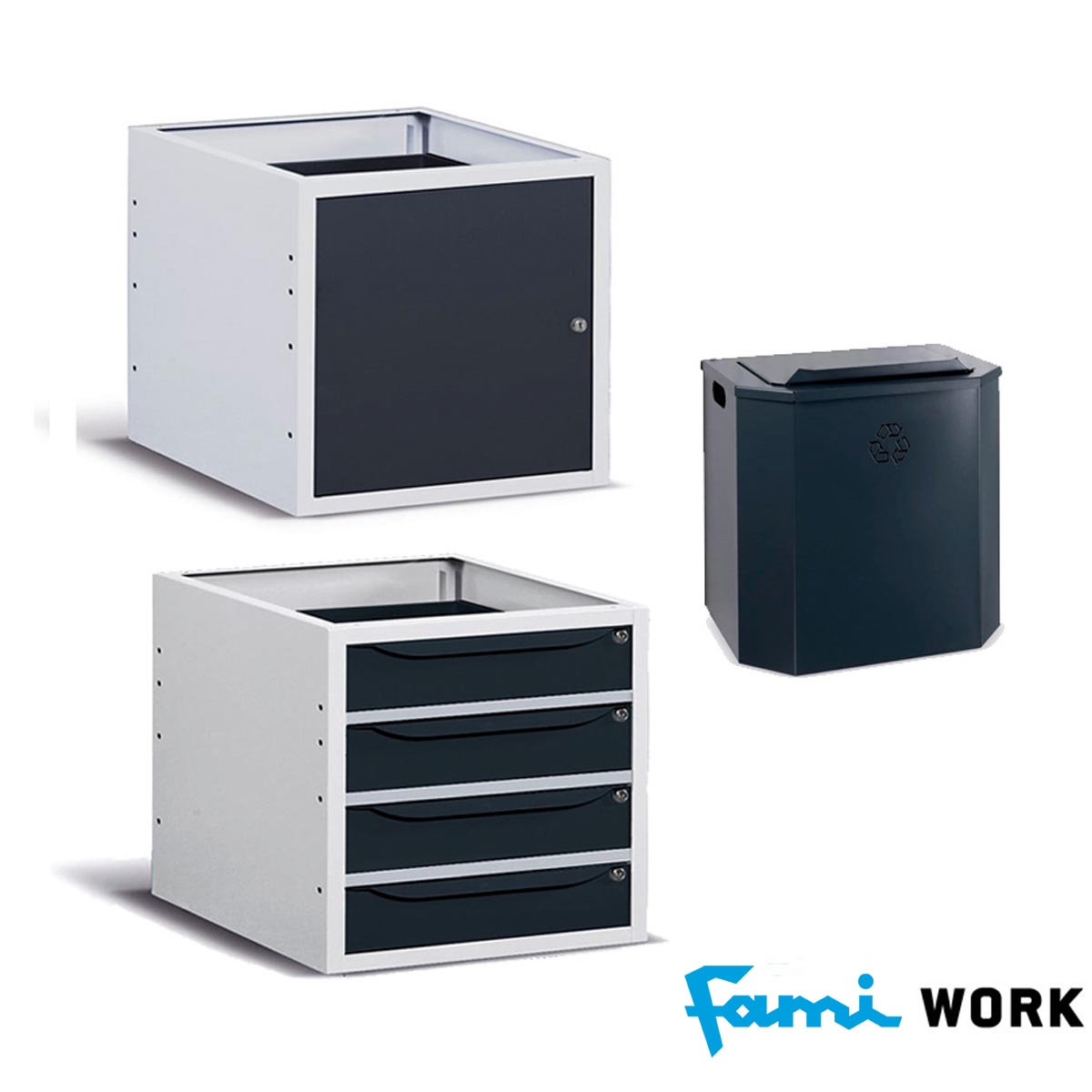 Banco lavoro piano in legno regolabile (GRIGIO)/cm. L.200xP.75xH.110 FAMI WORK2013