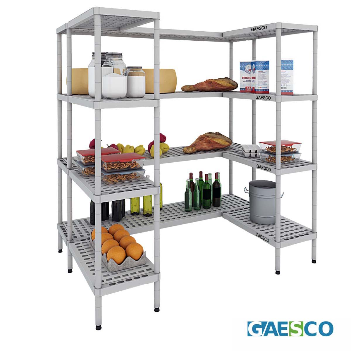 Scaffale per celle frigo a U - cm.194x119 H.180