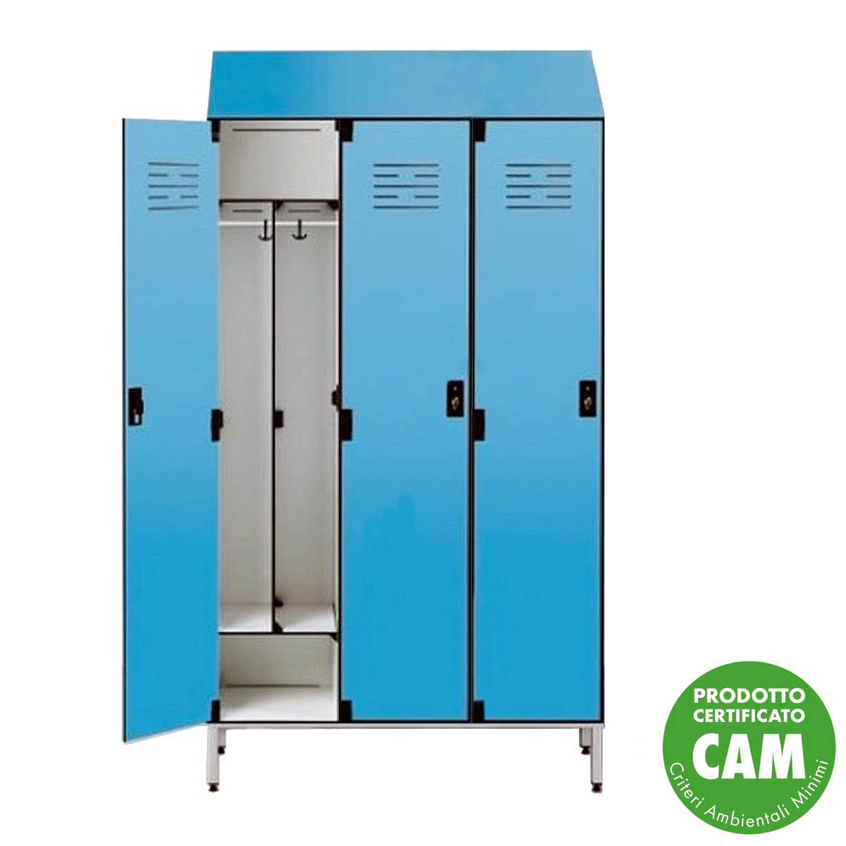 Armadio spogliatoio sporco pulito in laminato / cm. L.120xP.50xH.225