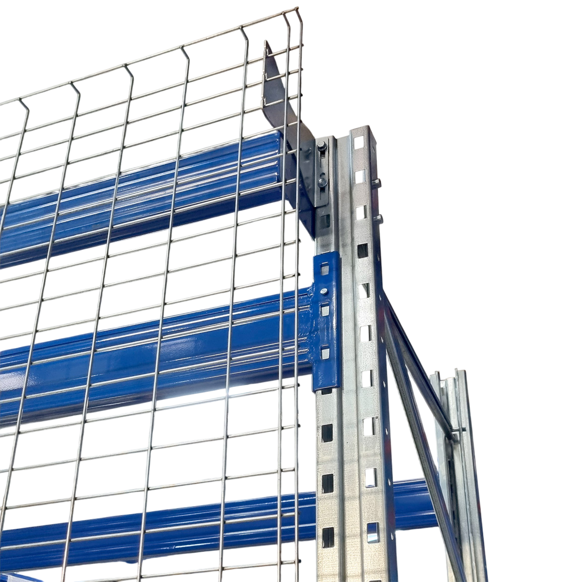 Rete con Fermapallet posteriore per scaffali portapallet MT10 - cm.L.270
