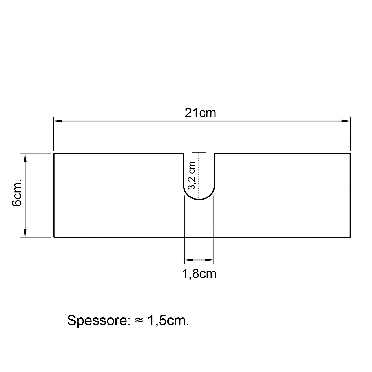 Piastra di Spessoramento colonna Cantilever Maxi 2TC