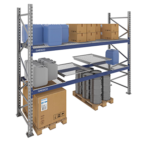 Ripiano in grigliato per scaffale portapallet (KIT 4 PZ) / cm. L.360xP.100 (4000Kg)