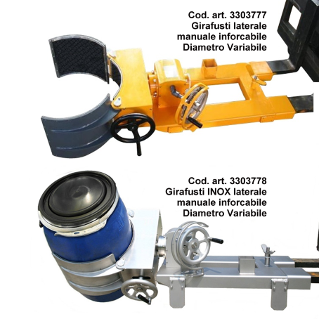 Girafusti Laterali Manuali | 300 kg | Diametro Variabile