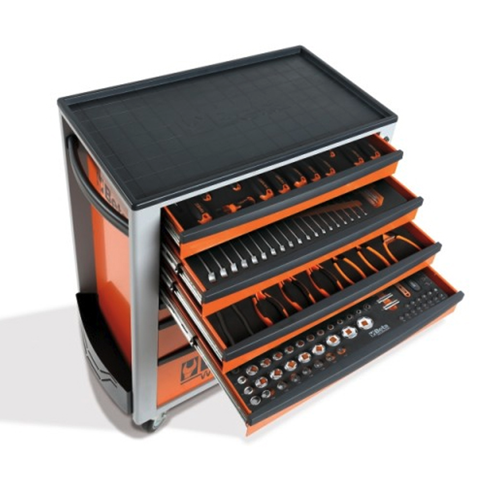Cassettiera Beta Worker BW 2400S O7/E-M Arancio | 309 Utensili | Gaesco