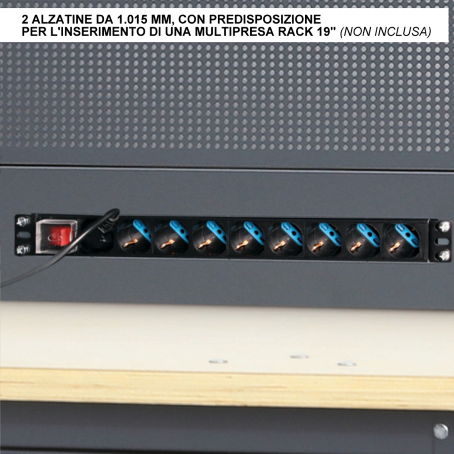 Banco Lavoro Beta C58BC-W2,1/O Arancio | 2,1 mt | 4 Cassetti | Gaesco