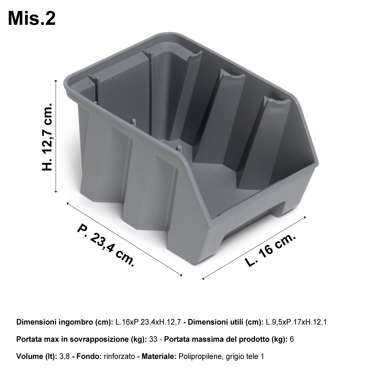 Armadio Portaminuteria con Ante Fami Perfom AK H 100 cm | Gaesco