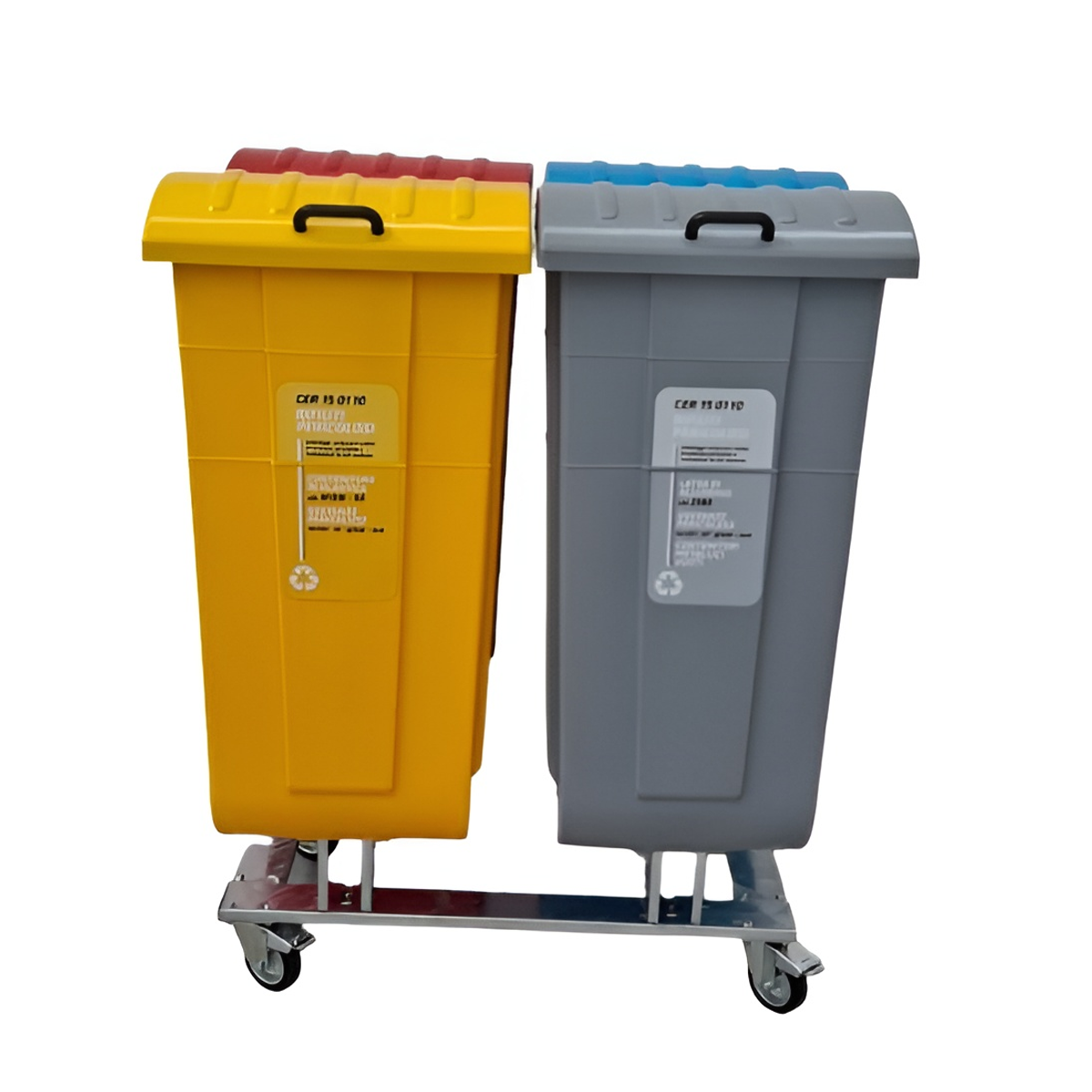 Mini isola Eco1055 4 raccolte Lt. 90 cad.  4 ruote di cui n. 2 frenanti