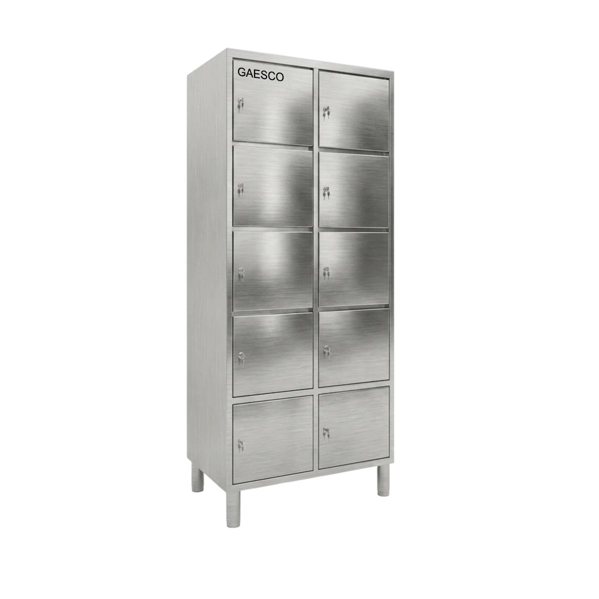 Armadio Porta oggetti in Acciaio Inox - 10 vani - Dim. 95x40x195H cm.