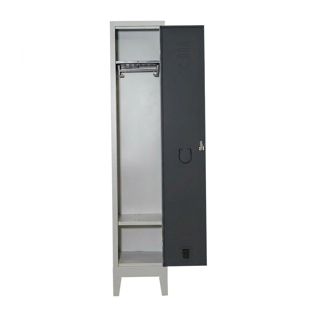 Armadio Spogliatoio Express Slim 1P Portascarpe 36x33x180 Grigio S.