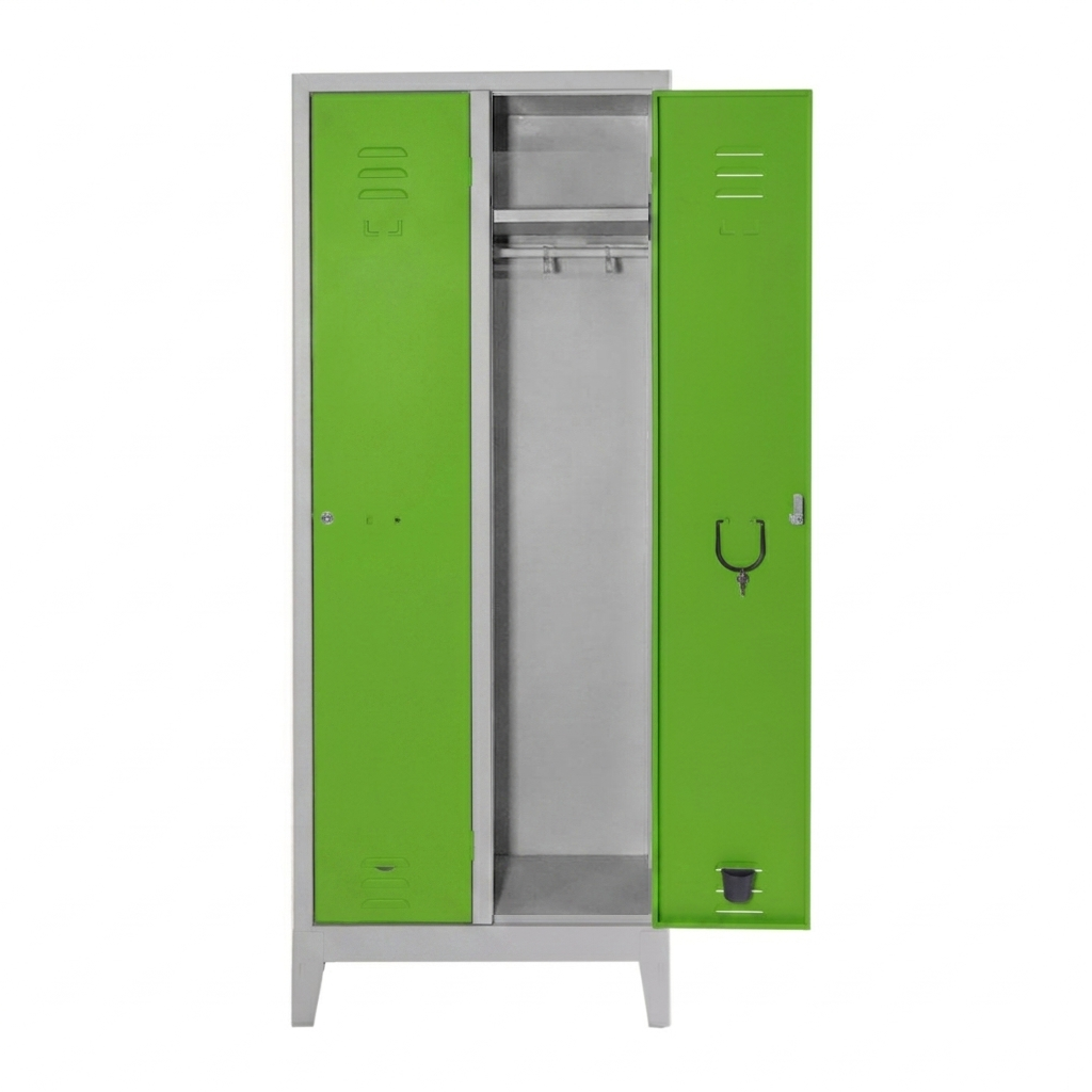 Armadietto Spogliatoio Express Large 2 Posti cm.69x50x180H Verde