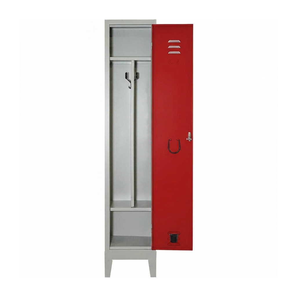 Armadio Spogliatoio Sporco Pulito Express Slim 1P 36x33x180 Rosso