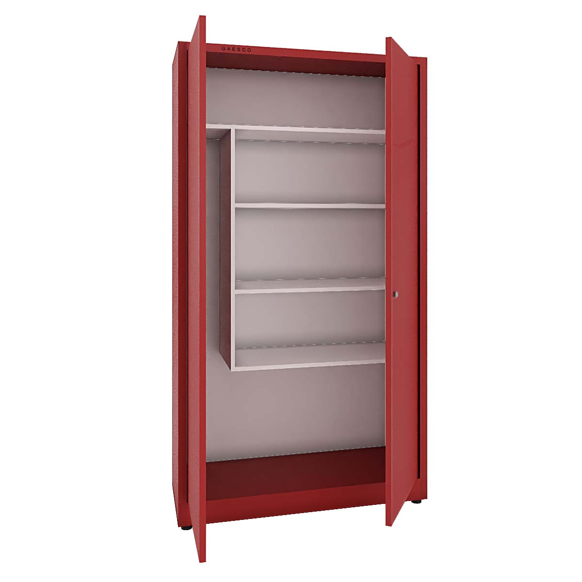 Armadio Portascope Zincoplastificato ad Ante Battenti - cm L.80xP.40xH.200 ROSSO