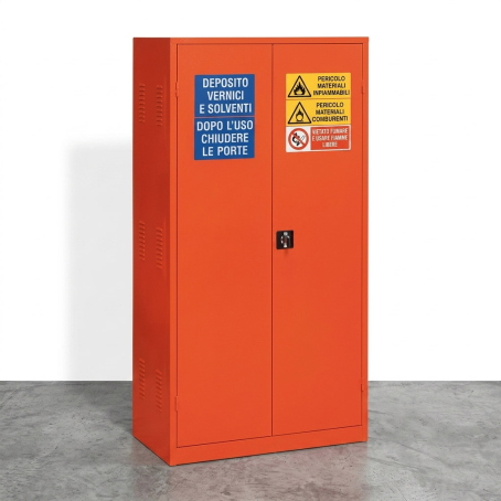 Armadio per prodotti infiammabili e comburenti in Acciaio 102x55x200