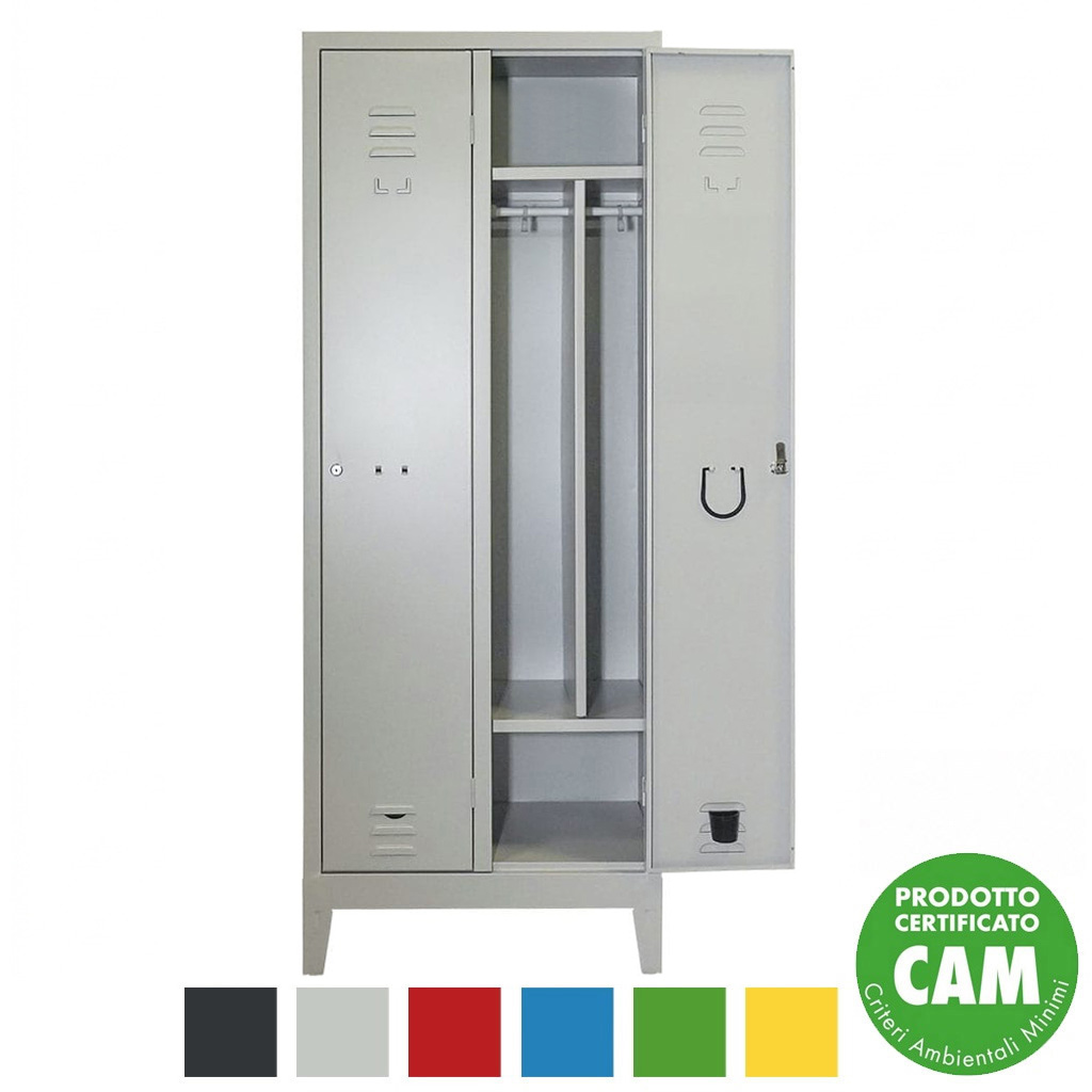 Armadio Spogliatoio Sporco Pulito Express Large 2P 69x50x180