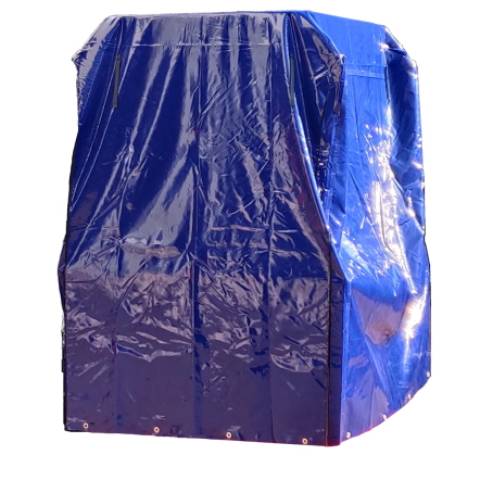 Stazione Stoccaggio Vasca HDPE con Telo PVC e Tettoia cm. 142x142x180
